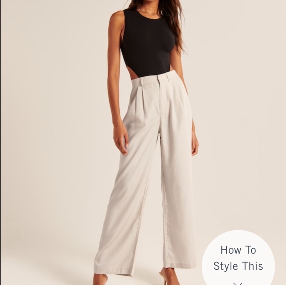 Abercrombie Tailored Wide Leg Pants
